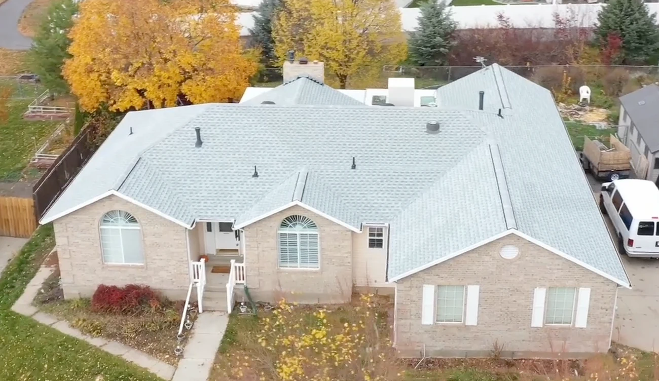 GAF Timberline HDZ Birchwood installed on a Utah home